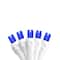 100ct. LED Wide Angle Icicle Christmas Lights With White Wire